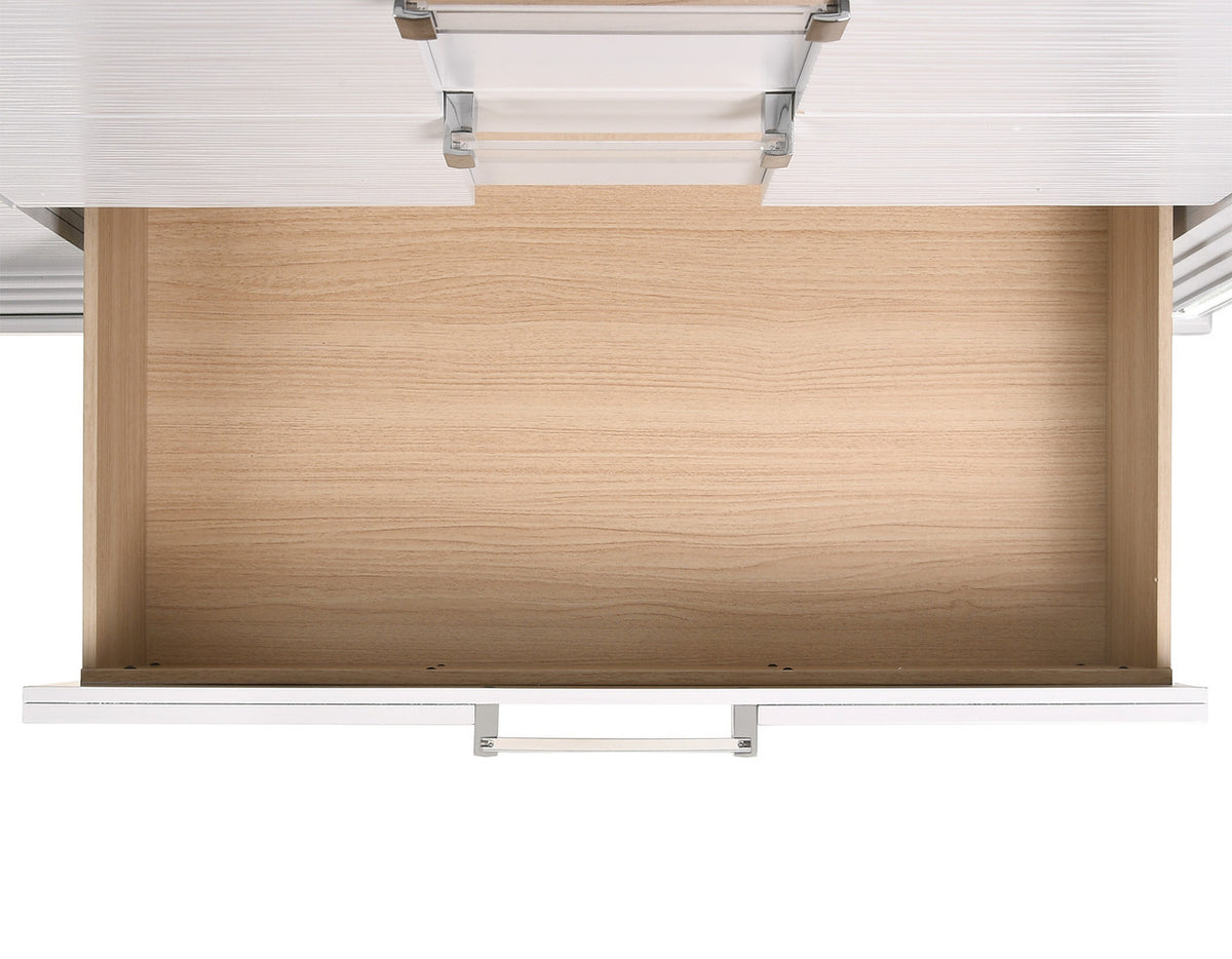 LEACREST White 67" Wide x 41" Height Dresser