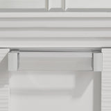 LEACREST White 67" x 80" Height Dresser & Mirror with LED's