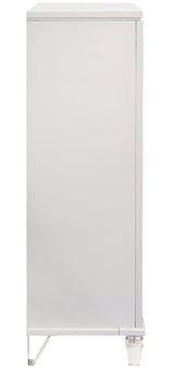 LEACREST White 39" x 54" Chest with Flip-Top Mirror
