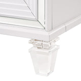 LEACREST White 31" Wide x 30" Height Nightstand with USB's