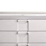 LEACREST White 39" x 54" Chest with Flip-Top Mirror