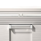 LEACREST White 31" Wide x 30" Height Nightstand with USB's