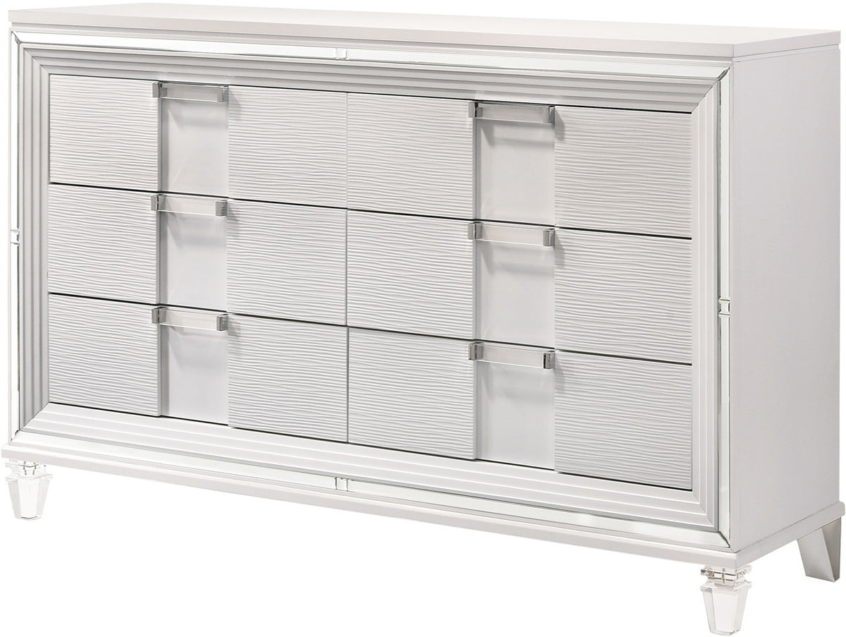 LEACREST White 67" Wide x 41" Height Dresser