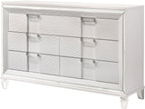 LEACREST White 67" Wide x 41" Height Dresser
