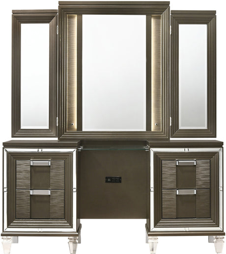 LEACREST Copper 63" Wide Vanity with LED's