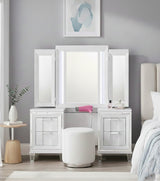 LEACREST White 63" Wide x 84" Height Vanity Set with LED's