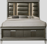 LEACREST Copper 68" Height Storage Bed with LED's