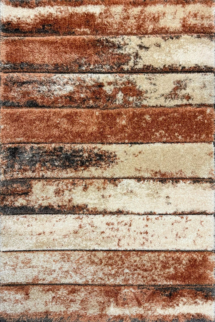 LEGION Rust Orange 5' x 8' Luxury Area Rug