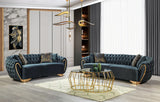 LEINA Green Velvet Sofa & Loveseat