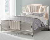LENNAI Champagne Silver Bedroom Set with LED's