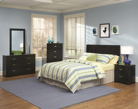 LEONE Black Night Stand