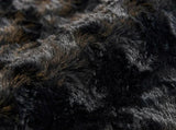 LEONIDAS Black "Bubble" Velvet 107" x 80" Sectional