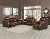 LESTER Top-Grain Leather Power Sofa & Loveseat with USB