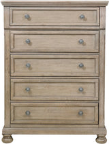 LETY Gray Platform Storage Bedroom with Hidden Drawers