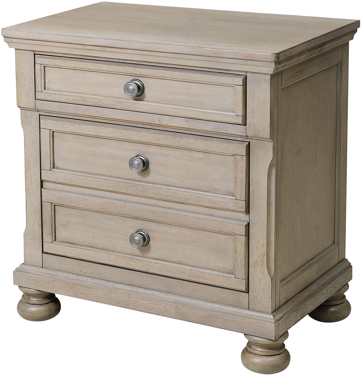 LETY Gray Platform Storage Bedroom with Hidden Drawers