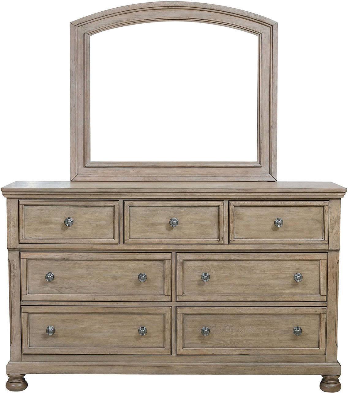 LETY Gray Platform Storage Bedroom with Hidden Drawers