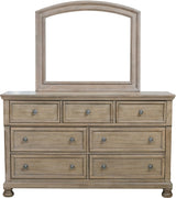 LETY Gray Platform Storage Bedroom with Hidden Drawers