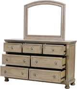 LETY Gray Platform Storage Bedroom with Hidden Drawers
