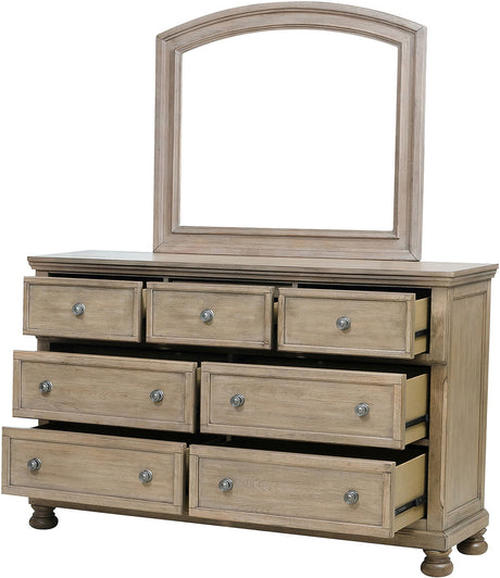 LETY Gray Platform Storage Bedroom with Hidden Drawers
