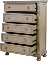 LETY Gray Platform Storage Bedroom with Hidden Drawers