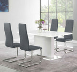 LEXANI Gray 17" Wide Dining Chair