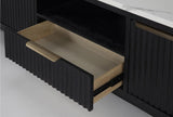 LIONGATE Black 84" Wide x 24" Height TV Stand