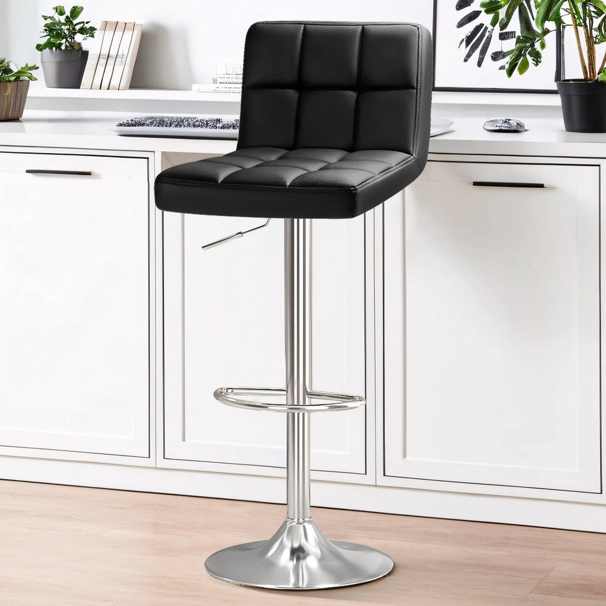 LIVIT Black 24-34" Adjustable Height Barstool