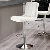 LIVIT White 24-34" Adjustable Height Barstool