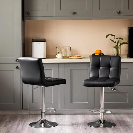 LIVIT Black 24-34" Adjustable Height Barstool