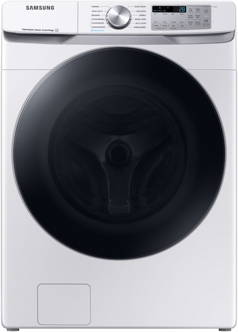 LMAX F23 White Front Load 4.5 cu. ft. Washer & 7.4 cu. ft. Electric Dryer Set with Stackable Kit