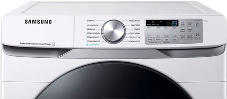 LMAX F23 White Front Load 4.5 cu. ft. Washer & 7.4 cu. ft. Electric Dryer Set with Stackable Kit