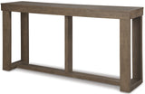 LOGAN Brown 64 Inch Sofa Table