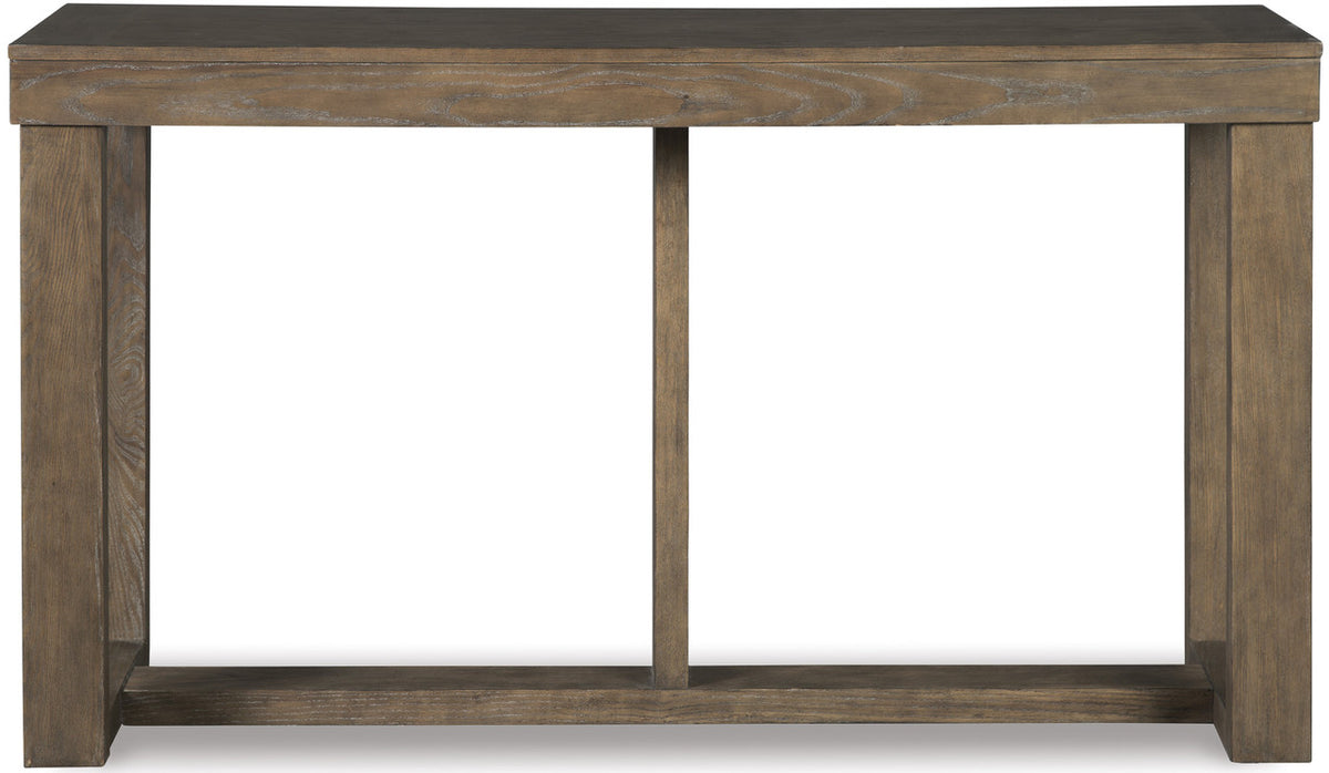 LOGAN Brown 64 Inch Sofa Table