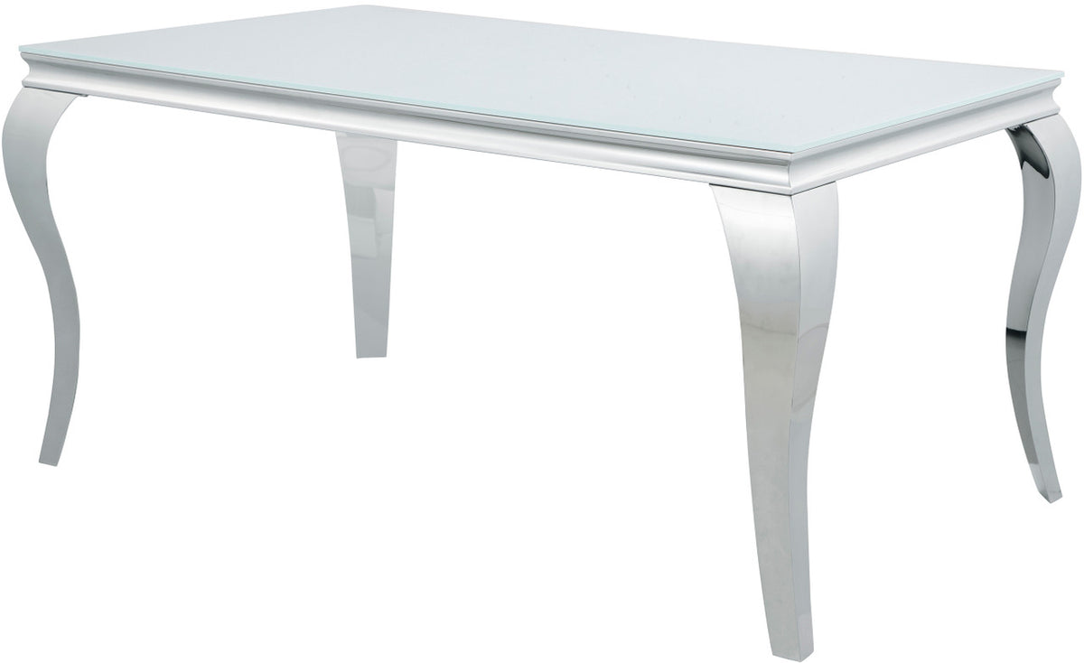 LONDON White 61" Wide Dining Table