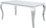 LONDON White 61" Wide Dining Table