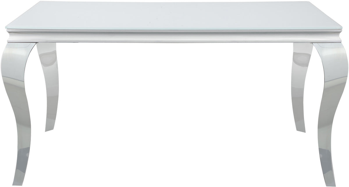 LONDON White 61" Wide Dining Table