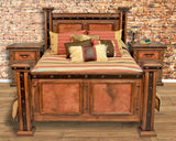 LONGVIEW Rustic/Copper Panel Bed