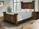 LONGVIEW Rustic/Copper Panel Bed