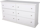LUCIA White 63" Wide x 34" Height Dresser