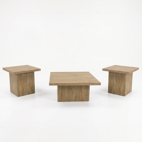 LUCILLE Mango 3 Piece Table Set