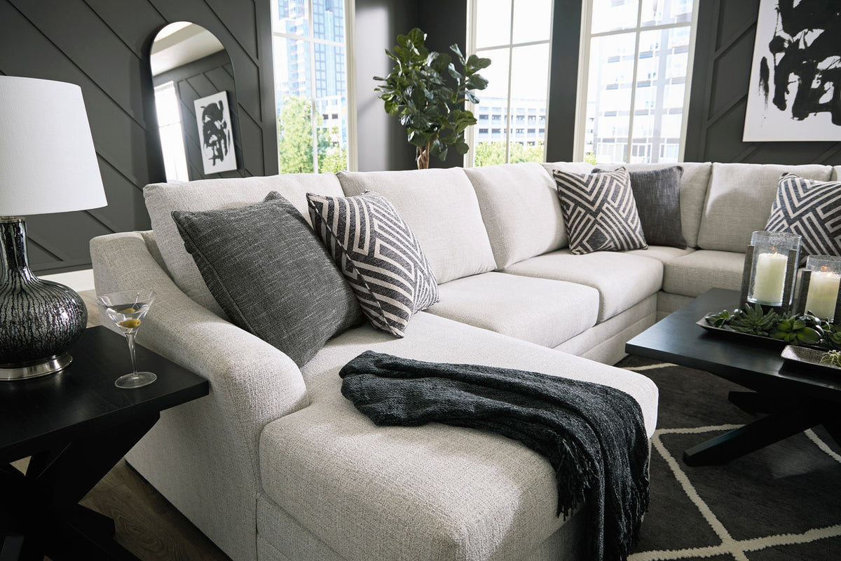 LUFKIN Taupe 141" x 92" Oversized Sectional
