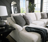 LUFKIN Taupe 141" x 61" Oversized Double-Chaise Sectional