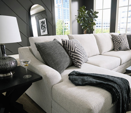 LUFKIN Taupe 141" x 61" Oversized Double-Chaise Sectional