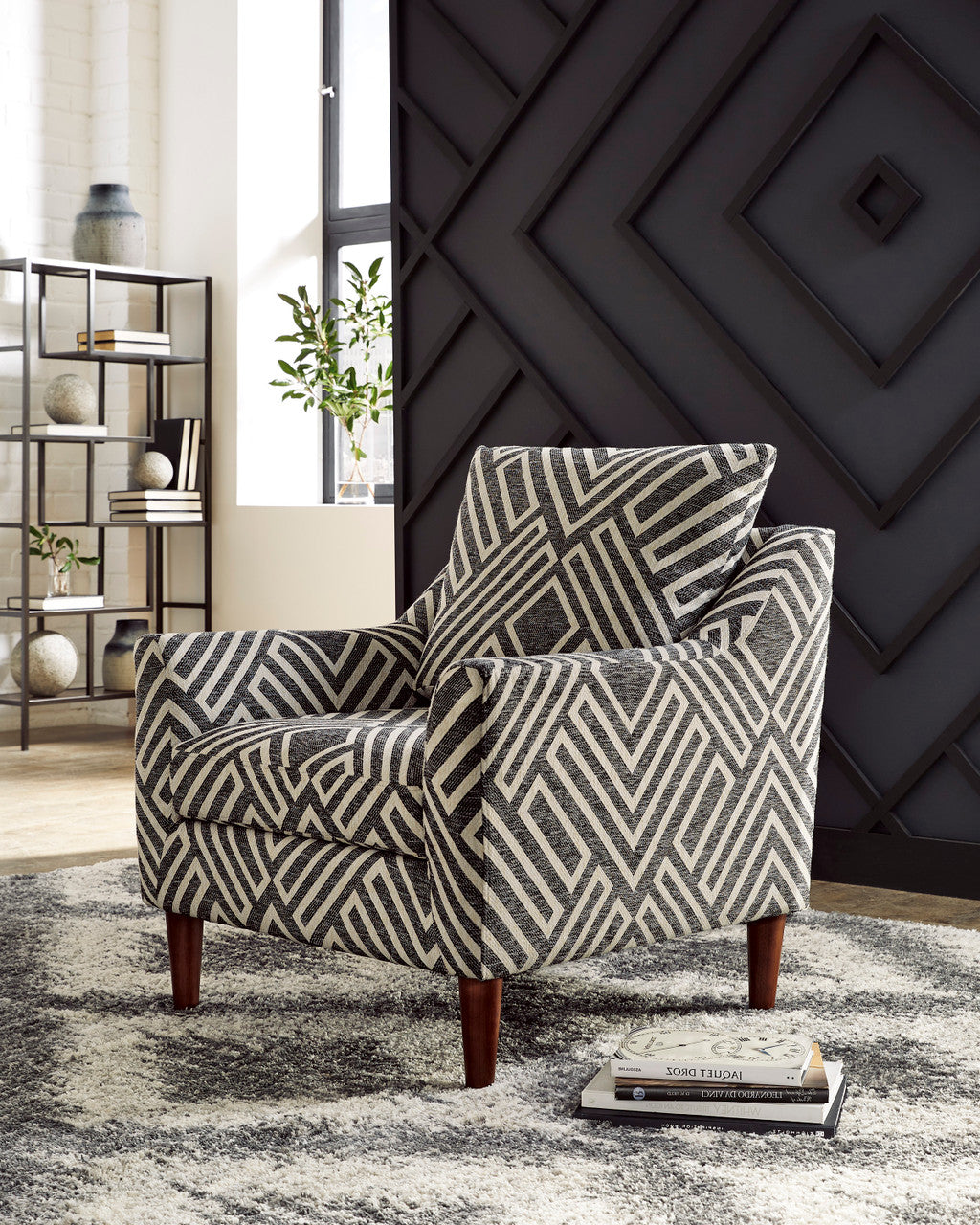 LUFKIN Charcoal 35" Wide Accent Arm Chair