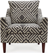 LUFKIN Charcoal 35" Wide Accent Arm Chair
