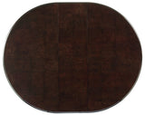 LUIZA Dark Brown 5 Piece Dining Set with Expandable Table