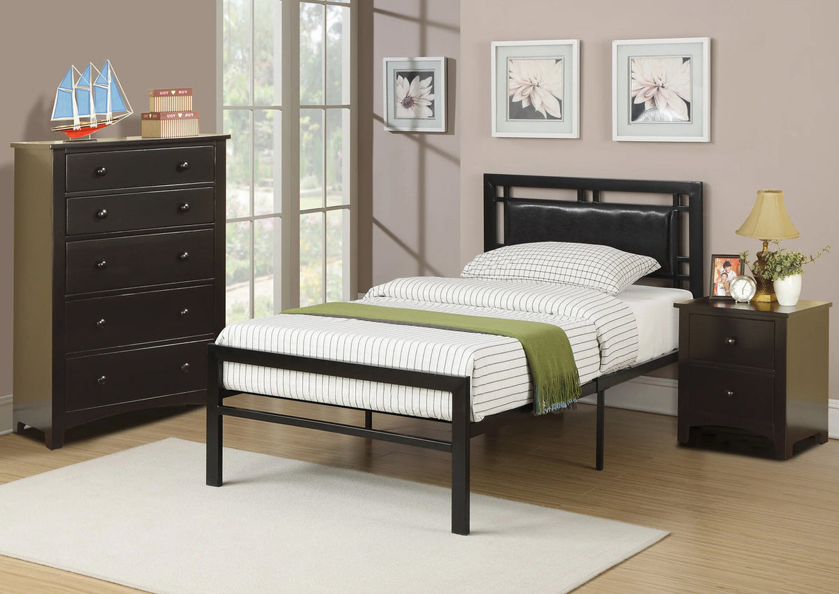 LUKAH Black Bedroom Set