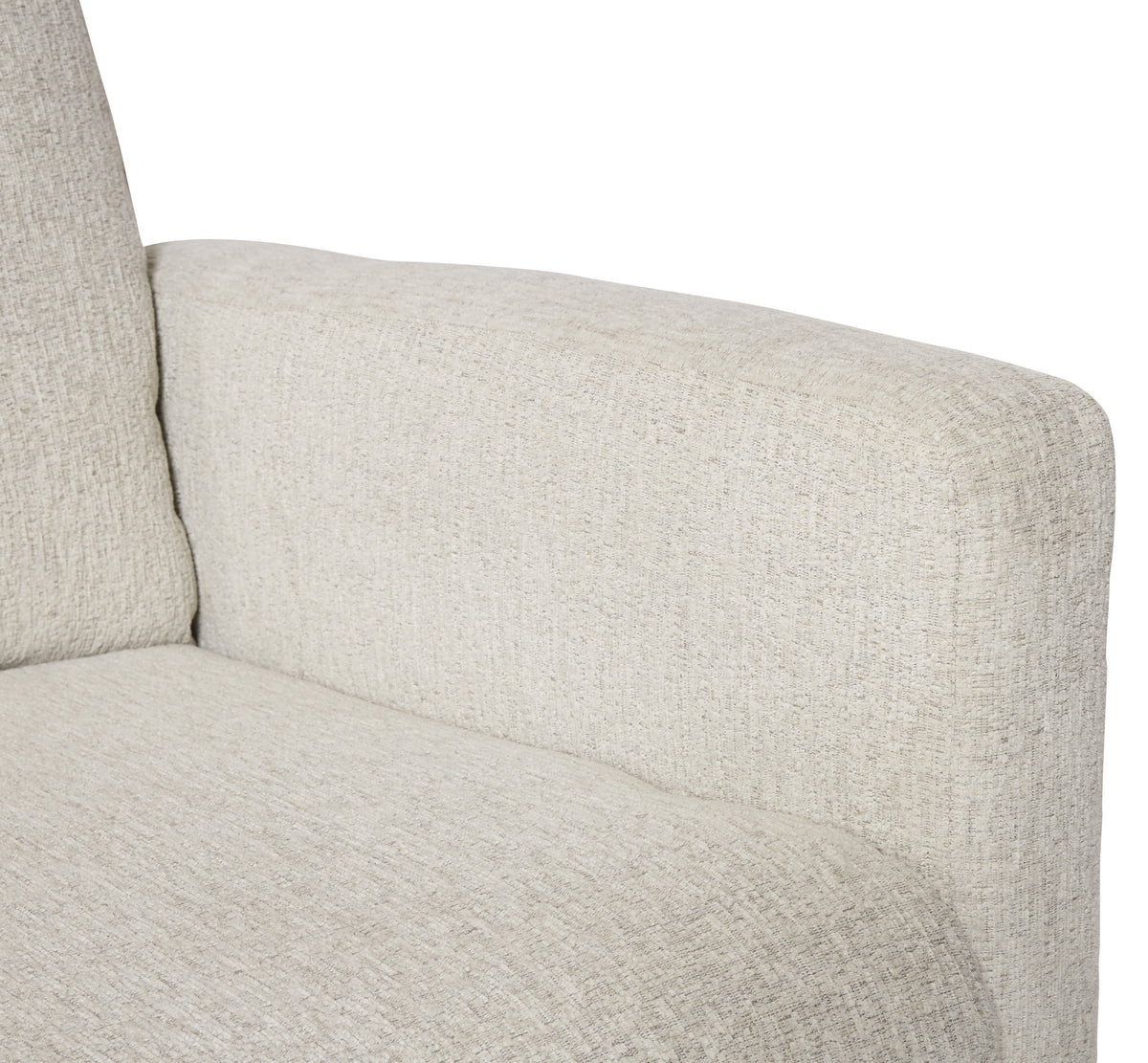 LUMINOSE Off-White Performance Fabric 31" Wide x 41" Swivel Recliner