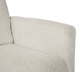 LUMINOSE Off-White Performance Fabric 31" Wide x 41" Swivel Recliner