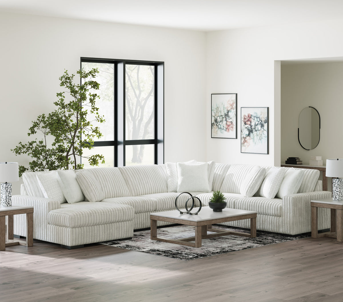 LUXEMBURG Alloy 174" x 133" Modular Sectional with Chaise